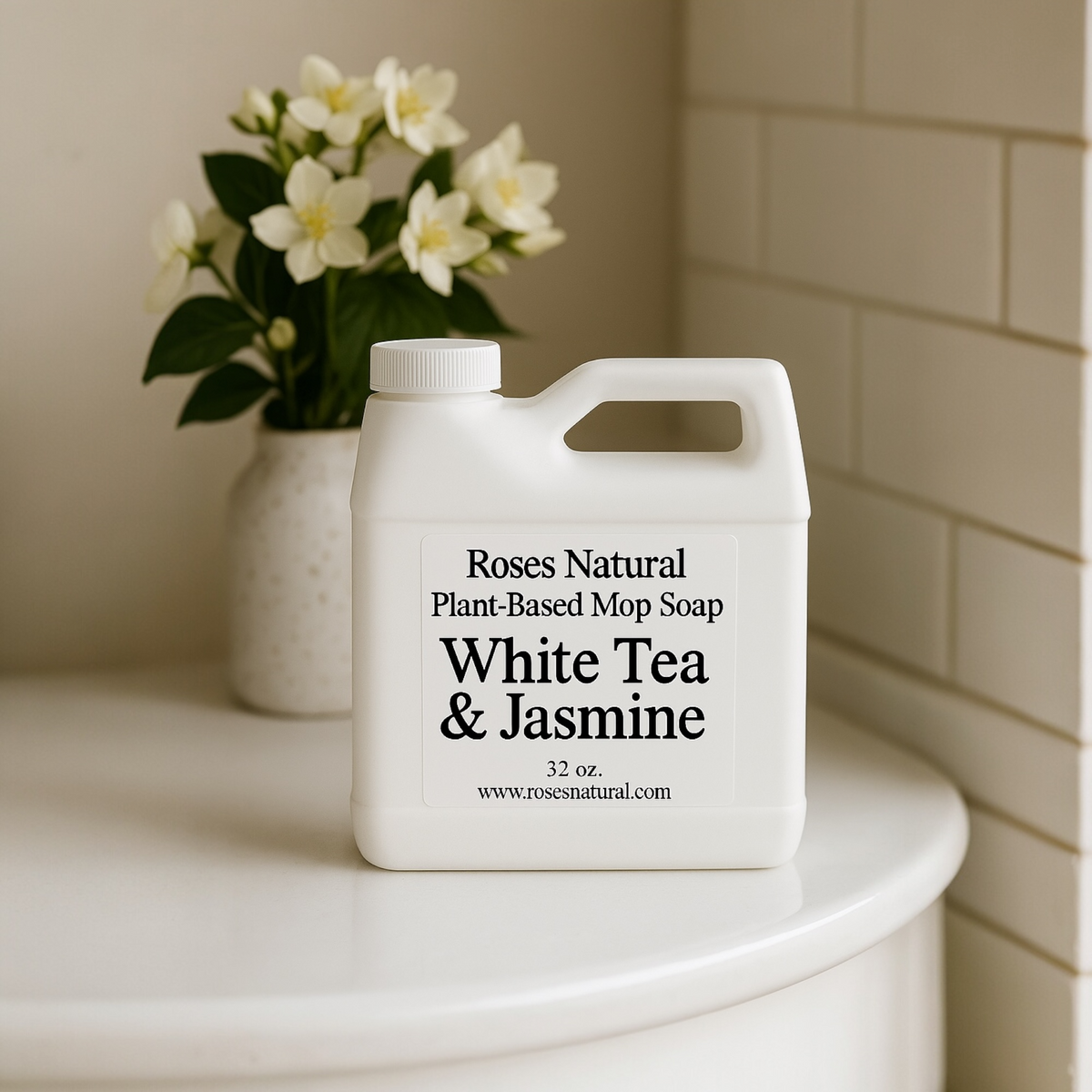 Roses Natural Plant-Based Mop Soap | Non-Toxic Floor Cleaner (32 oz)