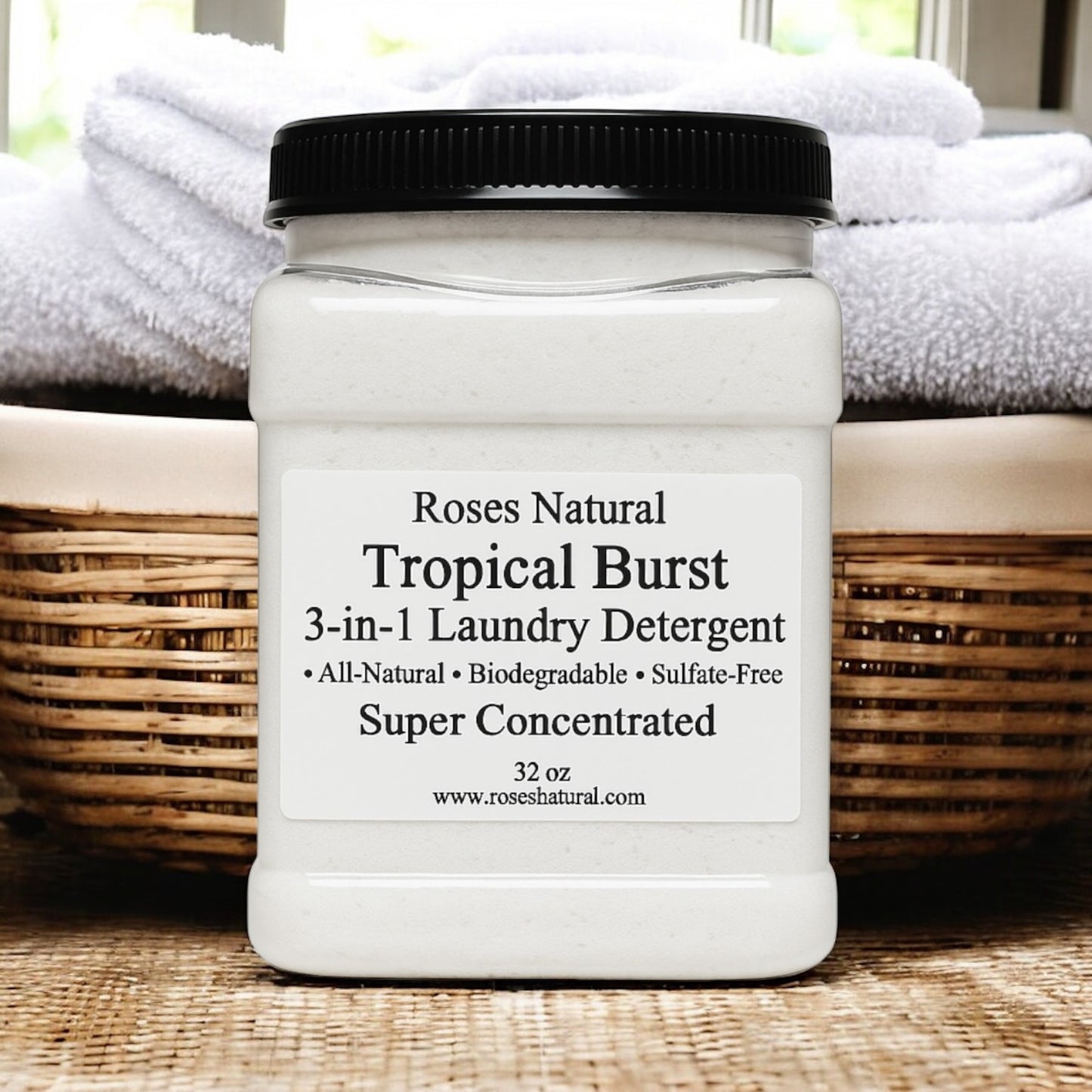 Roses Natural 3-in-1 Laundry Detergent Powder – Tropical Bliss