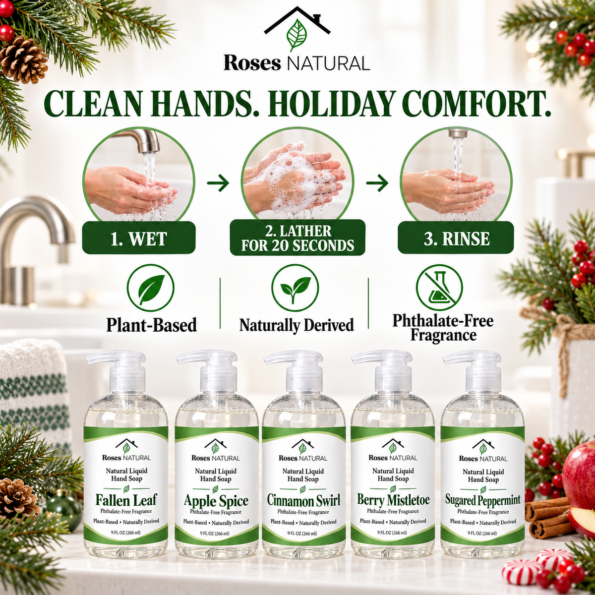 Limited-Edition Holiday Liquid Hand Soap | 9 oz