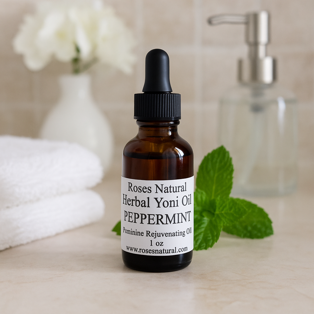 Roses Natural Herbal Yoni Oil – Feminine Rejuvenating Oil