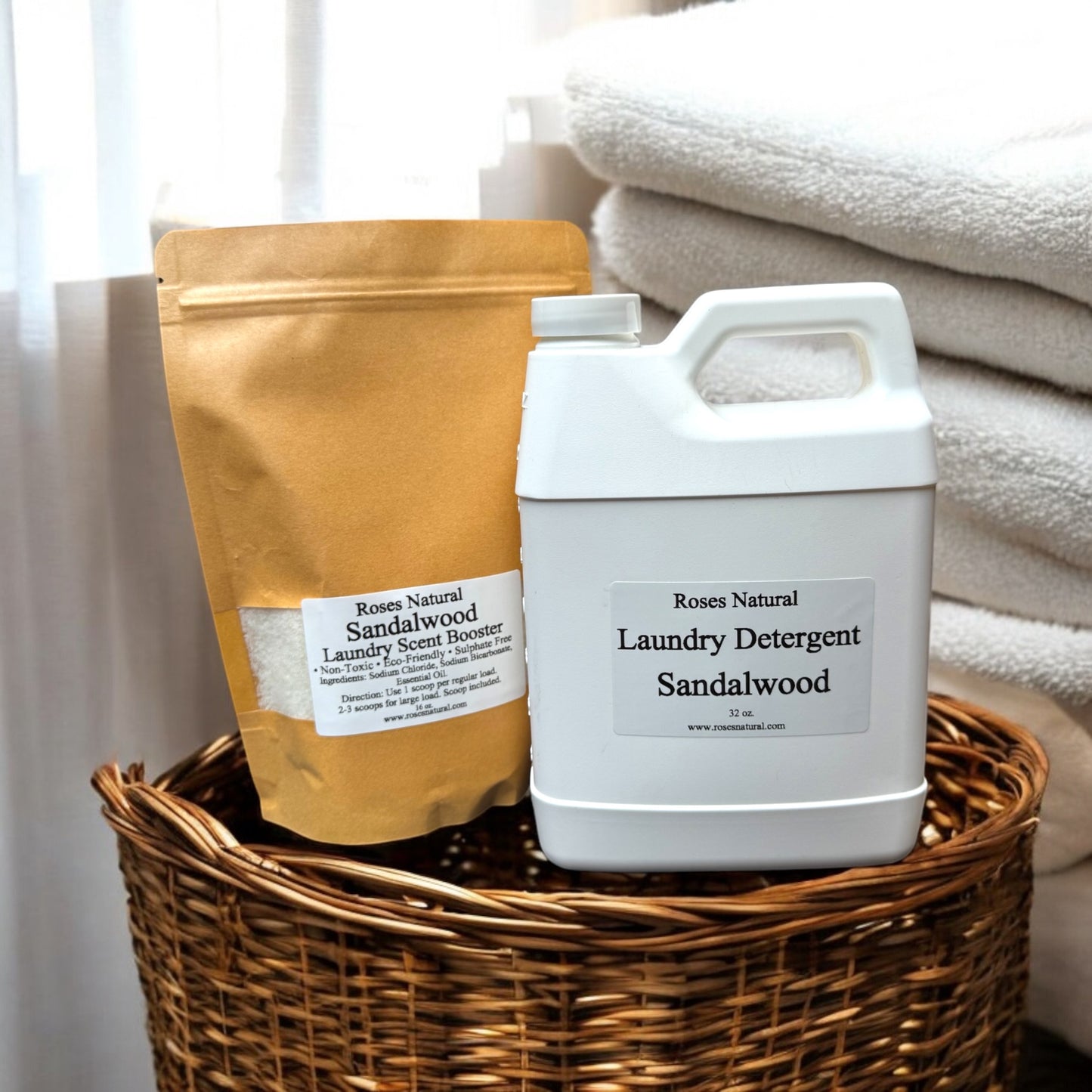 Sandalwood Laundry Detergent & Scent Booster Bundle