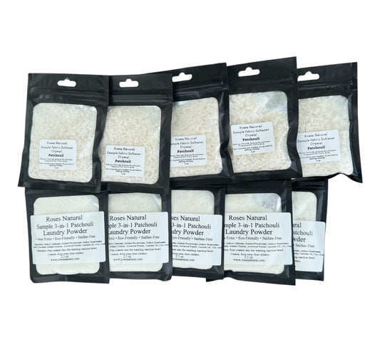 Roses Natural Sample 3-in-1 Laundry Powder & Fabric Softener Crystal Bundle