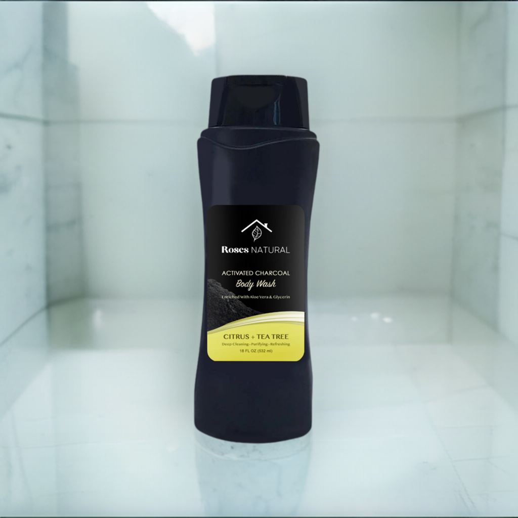 Activated Charcoal Body Wash - Citrus + Tea tree