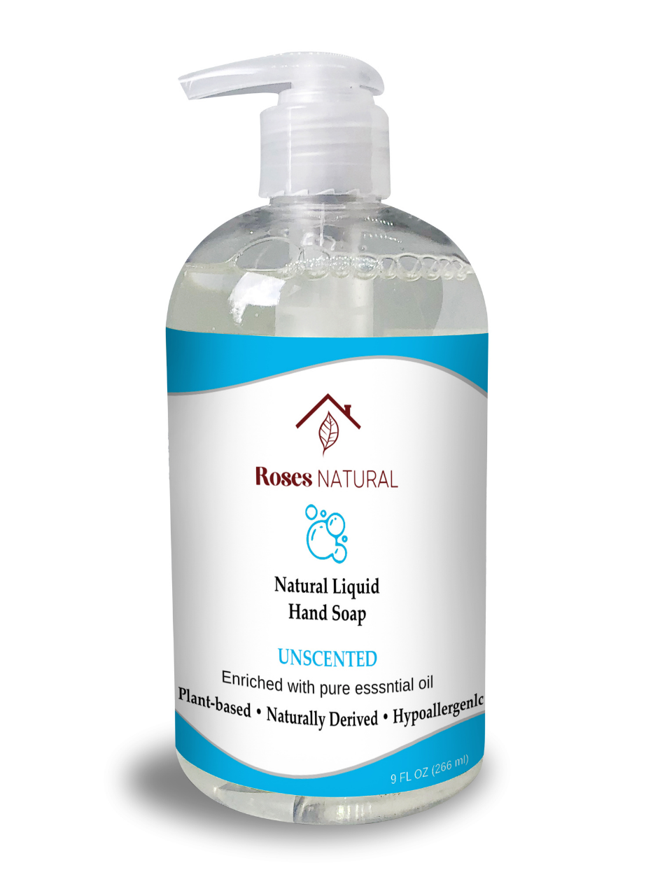 Natural Liquid Hand Soap - Unscented – Roses Natural