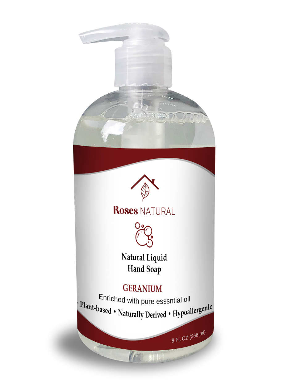 Natural Liquid Hand Soap - Geranium