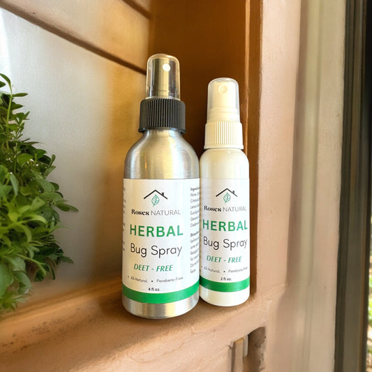 DEET-Free Bug Spray: Roses Natural Herbal Bug Spray Provides Strong, Effective Protection Against Bugs