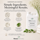 Advertisement for Roses Natural Patchouli laundry rinse with ingredient list and product packaging.