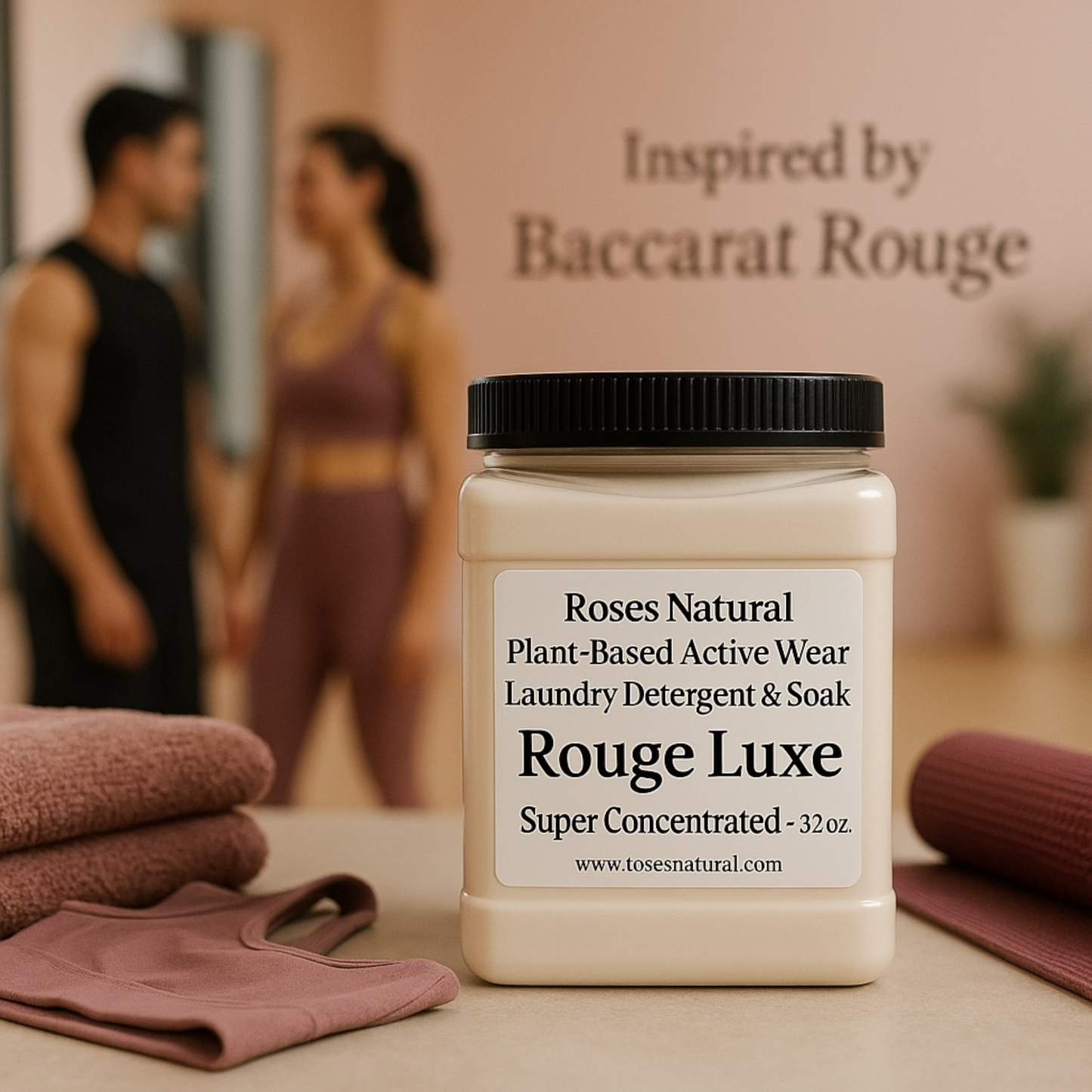 Roses Natural Plant-Based Active Wear Laundry Detergent & Soak