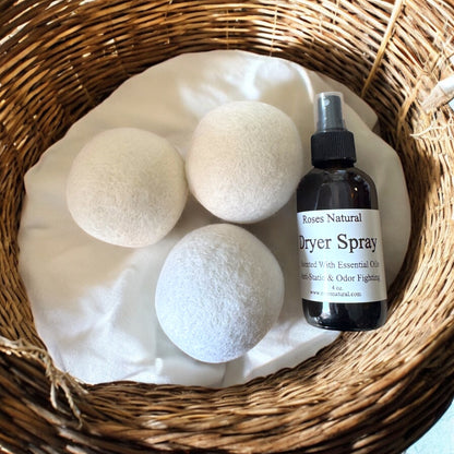 Natural Dryer Ball Spray – Scented with Pure Essential Oils