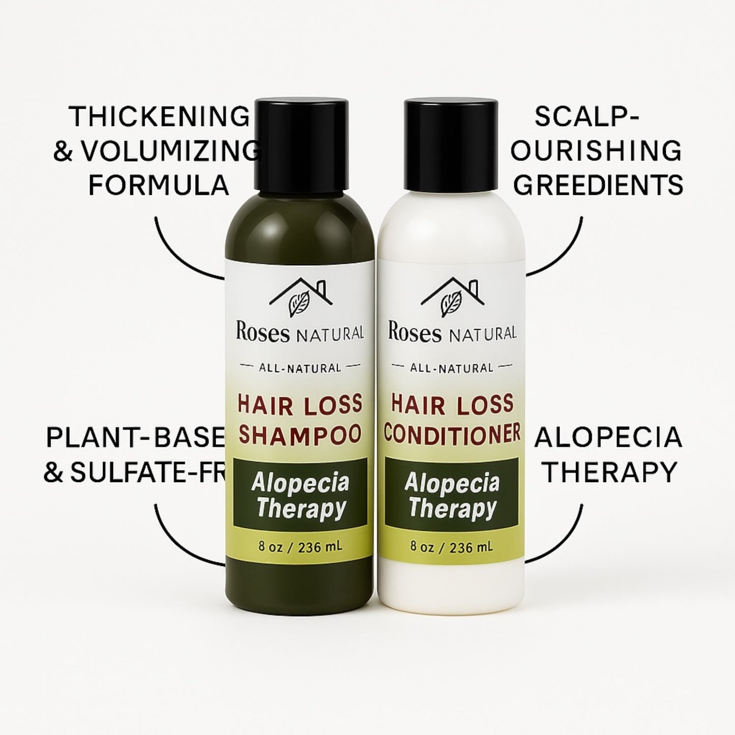 Hair Loss Shampoo & Conditioner Set – Alopecia Therapy Formula