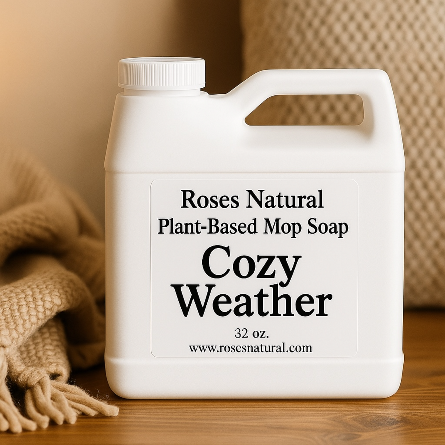 Roses Natural Plant-Based Mop Soap | Non-Toxic Floor Cleaner (32 oz)