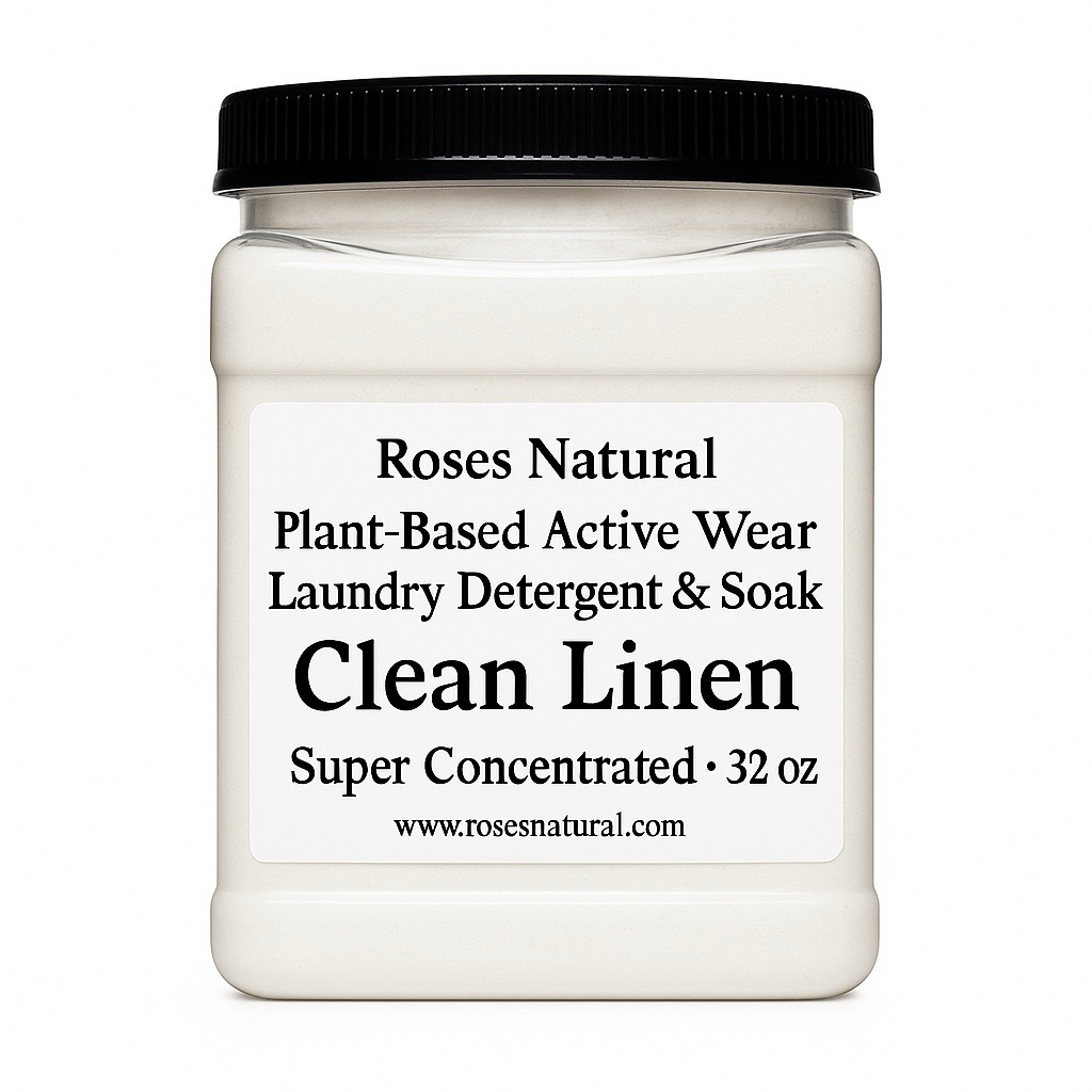 Roses Natural Plant-Based Active Wear Laundry Detergent & Soak