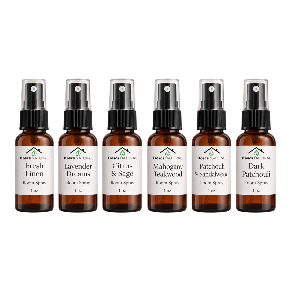 Room Spray Discovery Set – 6 Scents, 1 oz Each