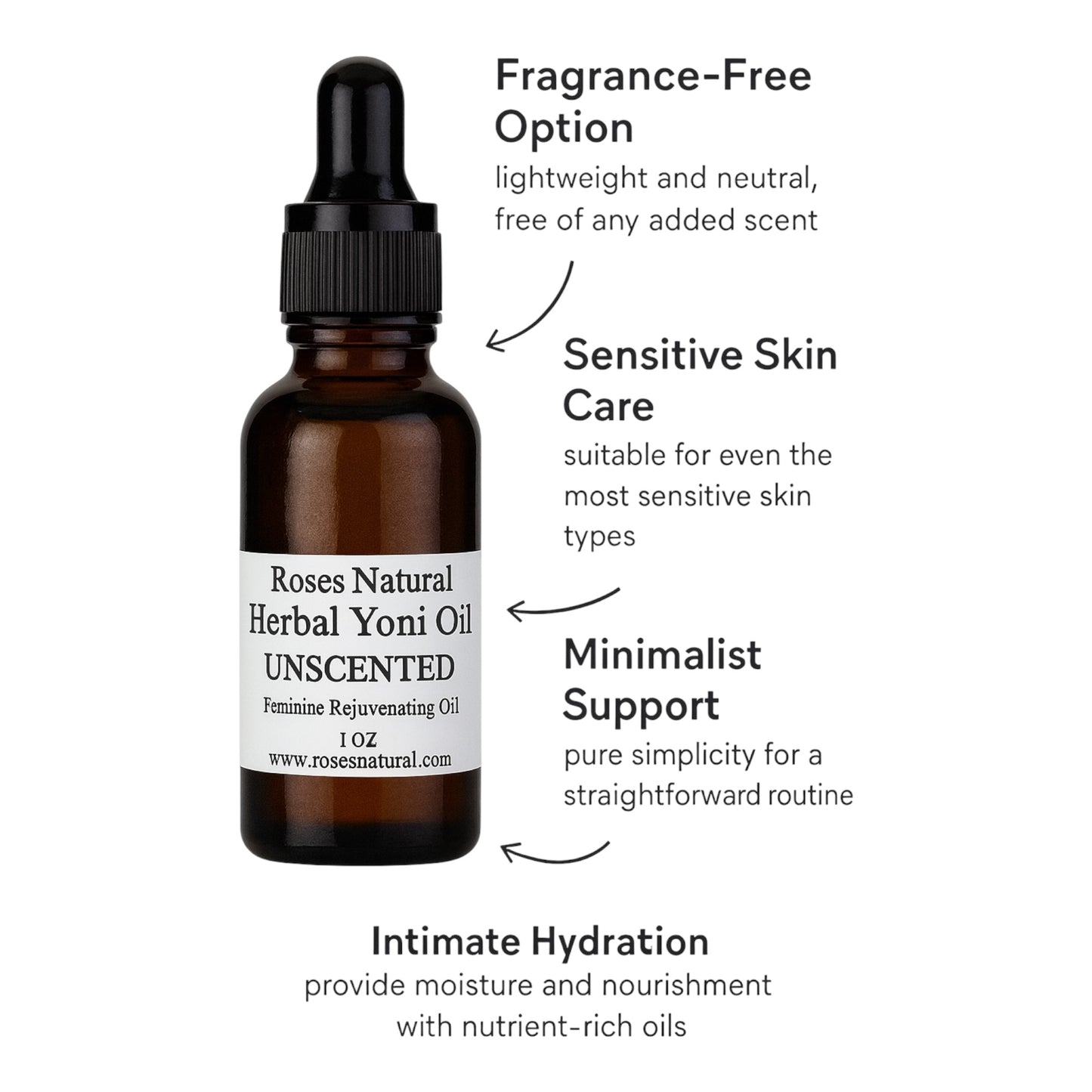 Roses Natural Herbal Yoni Oil – Feminine Rejuvenating Oil