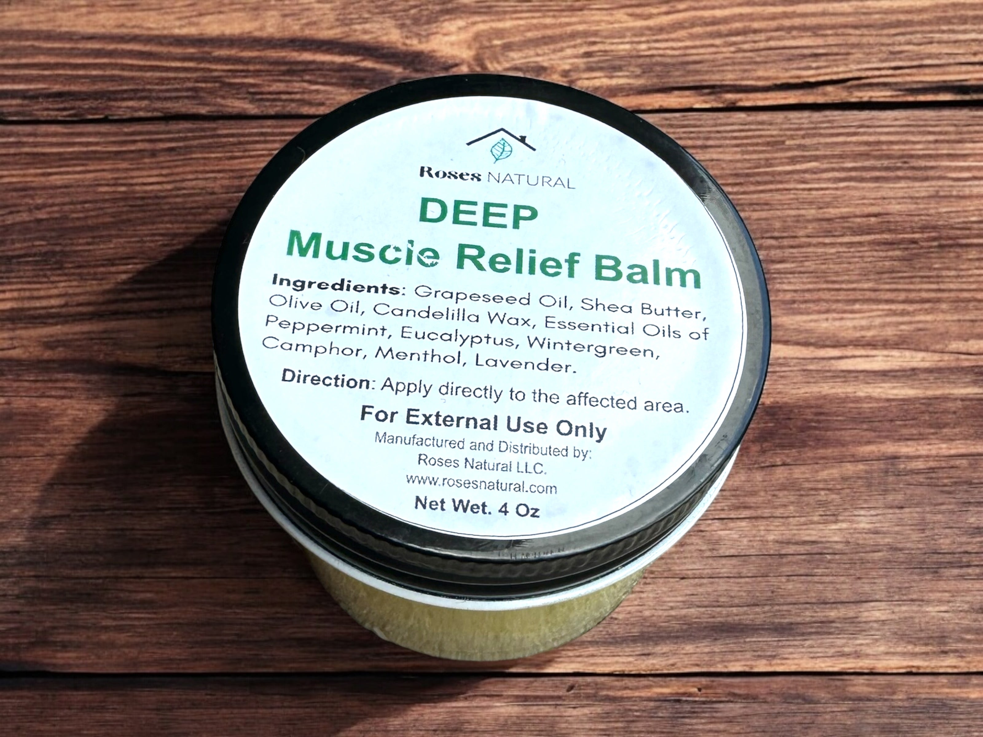 Deep Muscle Relief Balm – Roses Natural