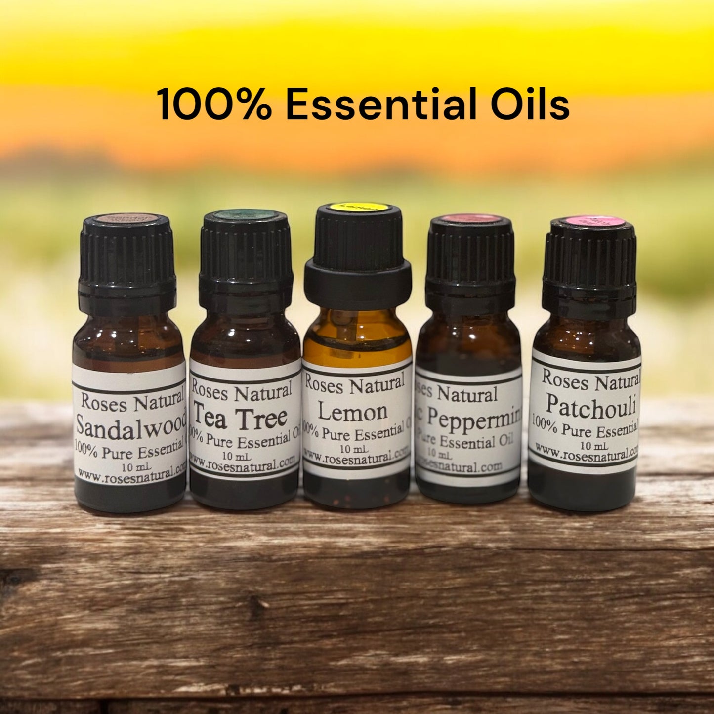 Roses Natural 100% Pure Essential Oils – Aromatherapy & Diffuser Oils 10 mL