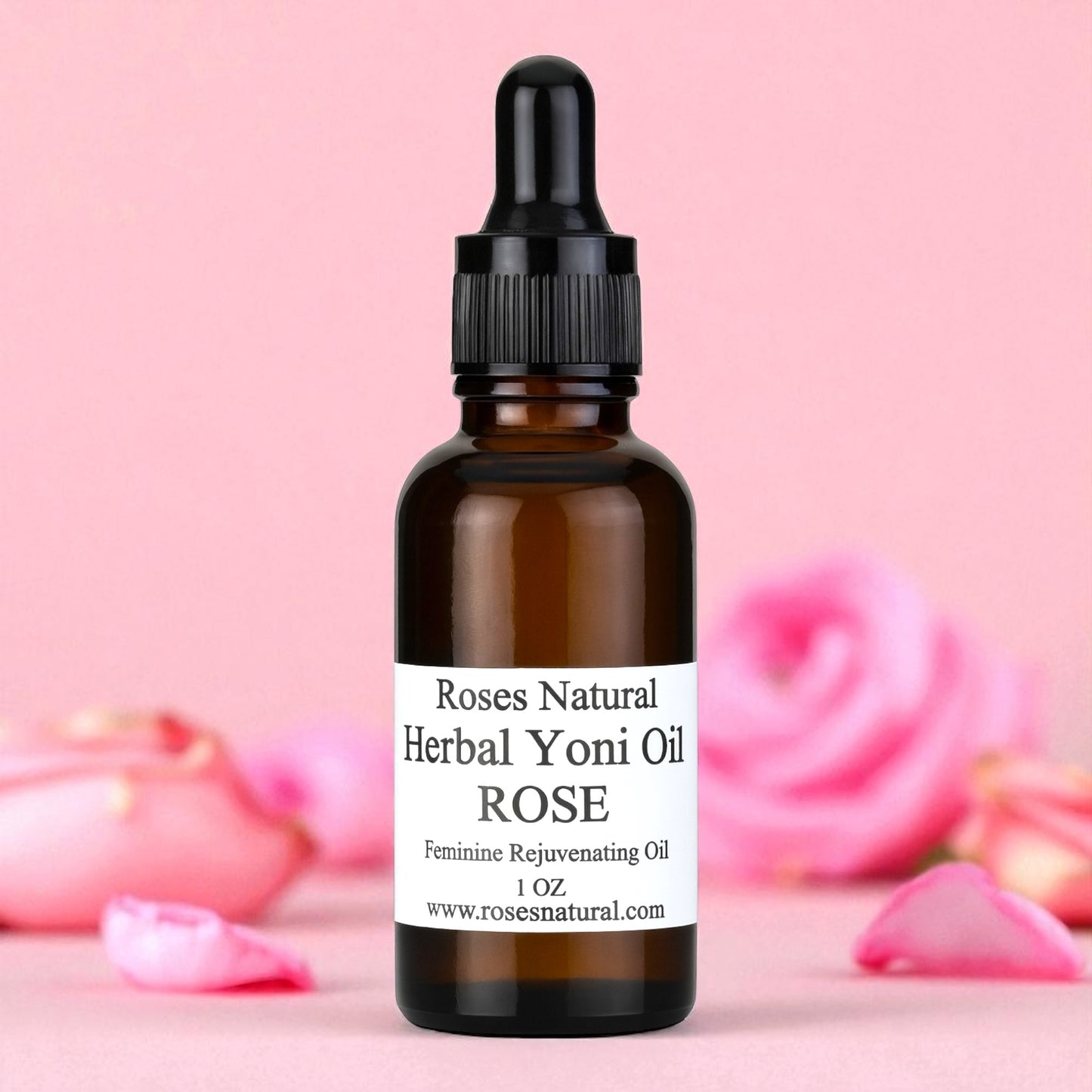 Roses Natural Herbal Yoni Oil – Feminine Rejuvenating Oil