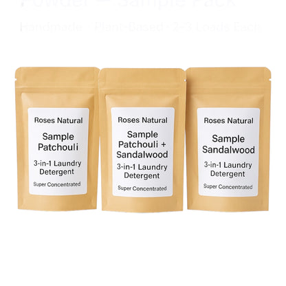 Roses Natural 3-in-1 Laundry Powder Sample Packs