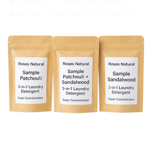 Roses Natural 3-in-1 Laundry Powder Sample Packs