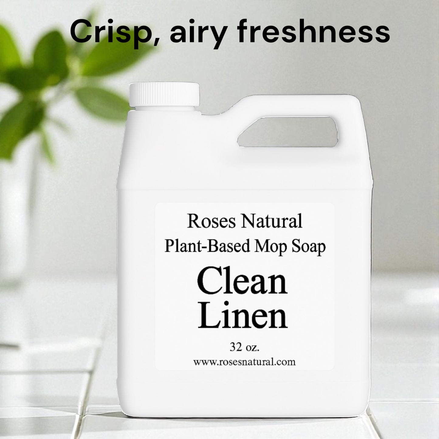 Roses Natural Plant-Based Mop Soap | Non-Toxic Floor Cleaner (32 oz)