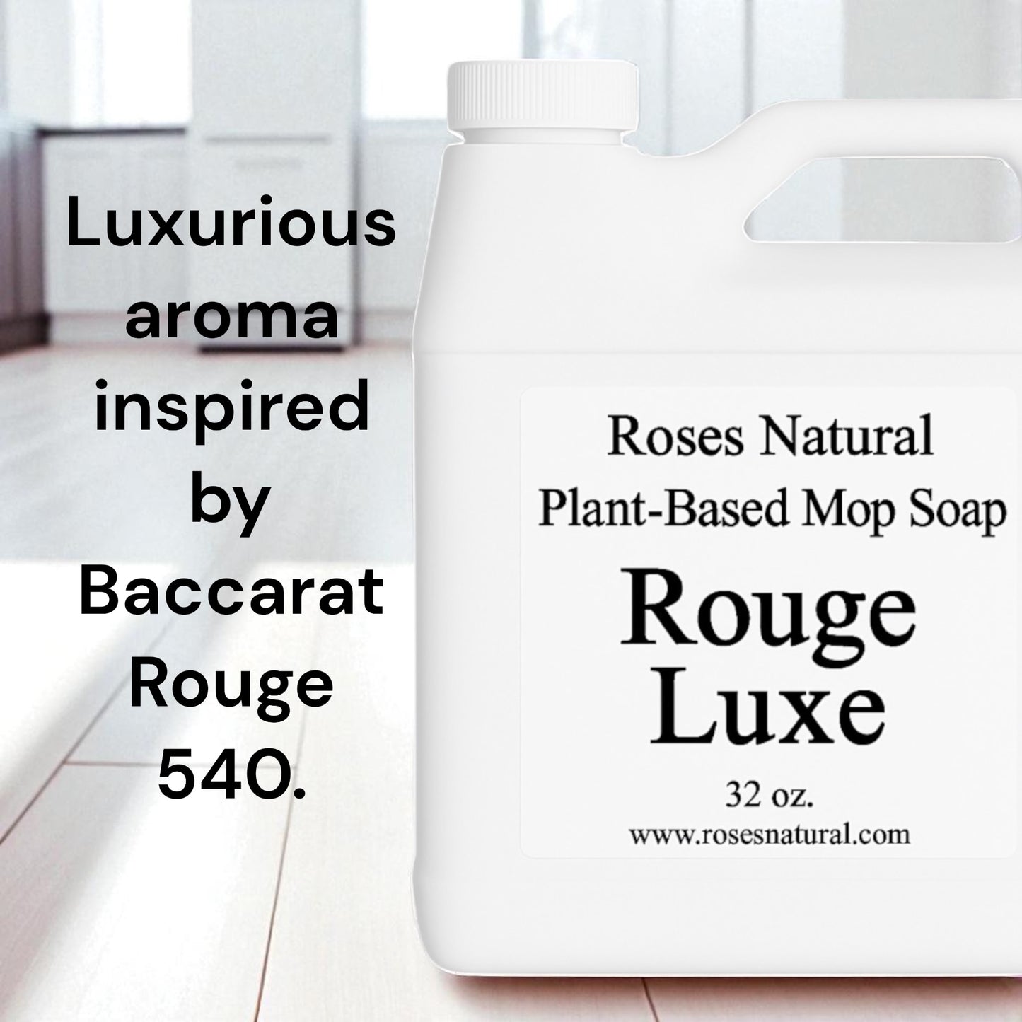 Roses Natural Plant-Based Mop Soap | Non-Toxic Floor Cleaner (32 oz)
