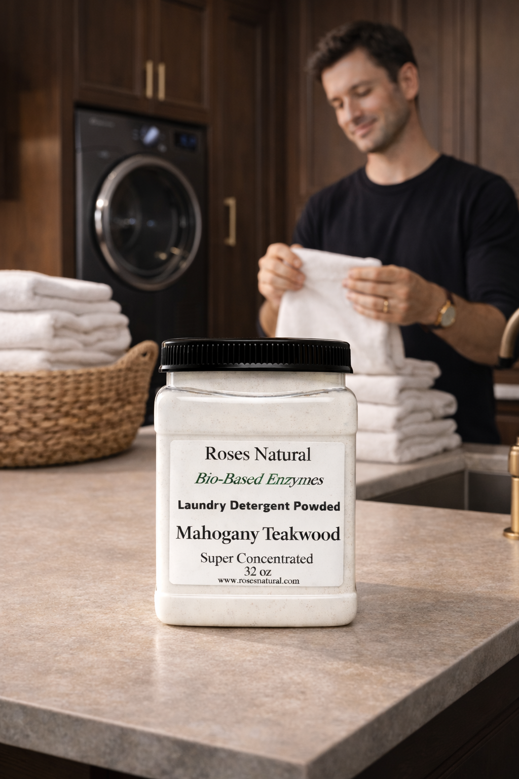 Roses Natural Bio-Based Enzymes Laundry Detergent (Powder)