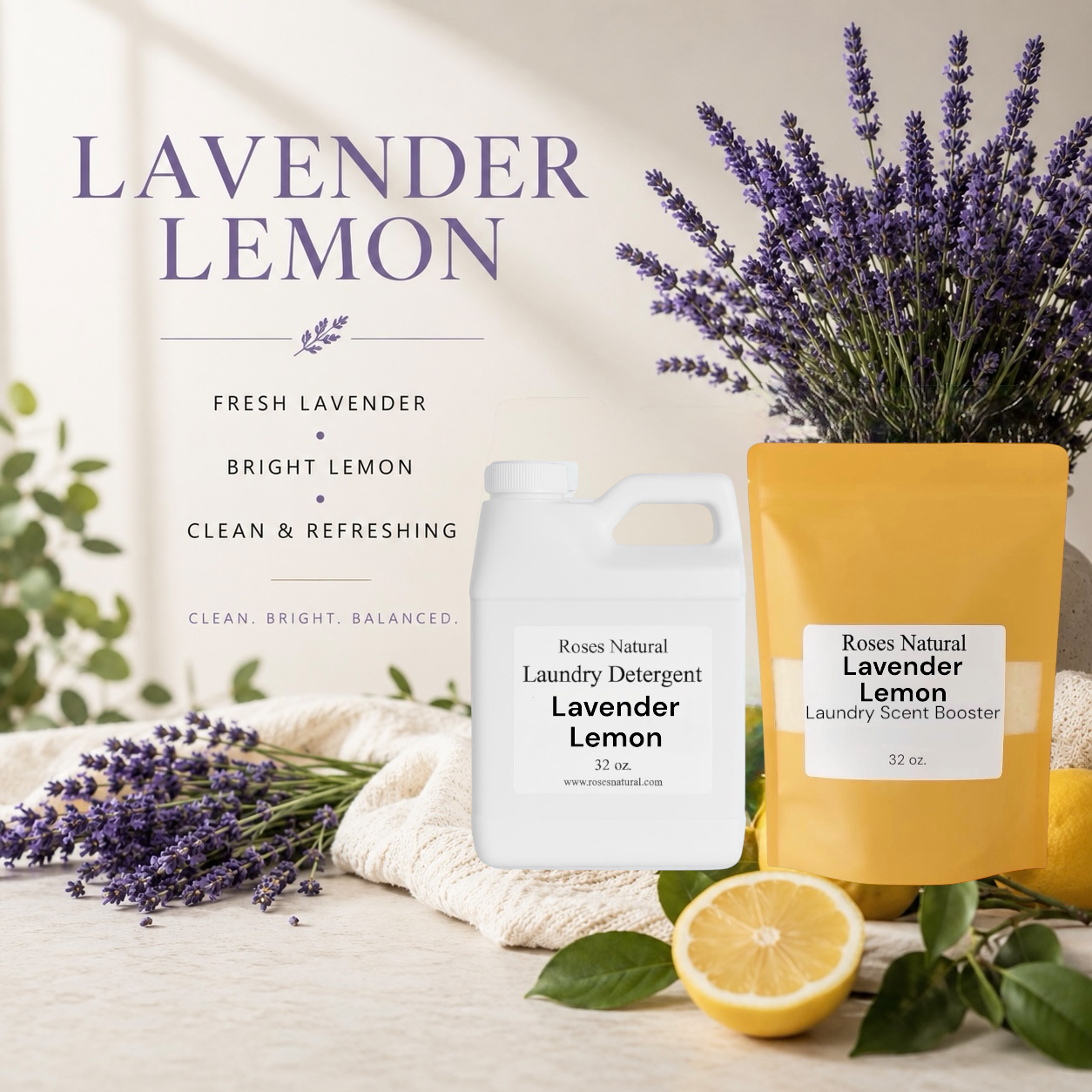Laundry System 32 oz Liquid Detergent + 32 oz Scent Booster