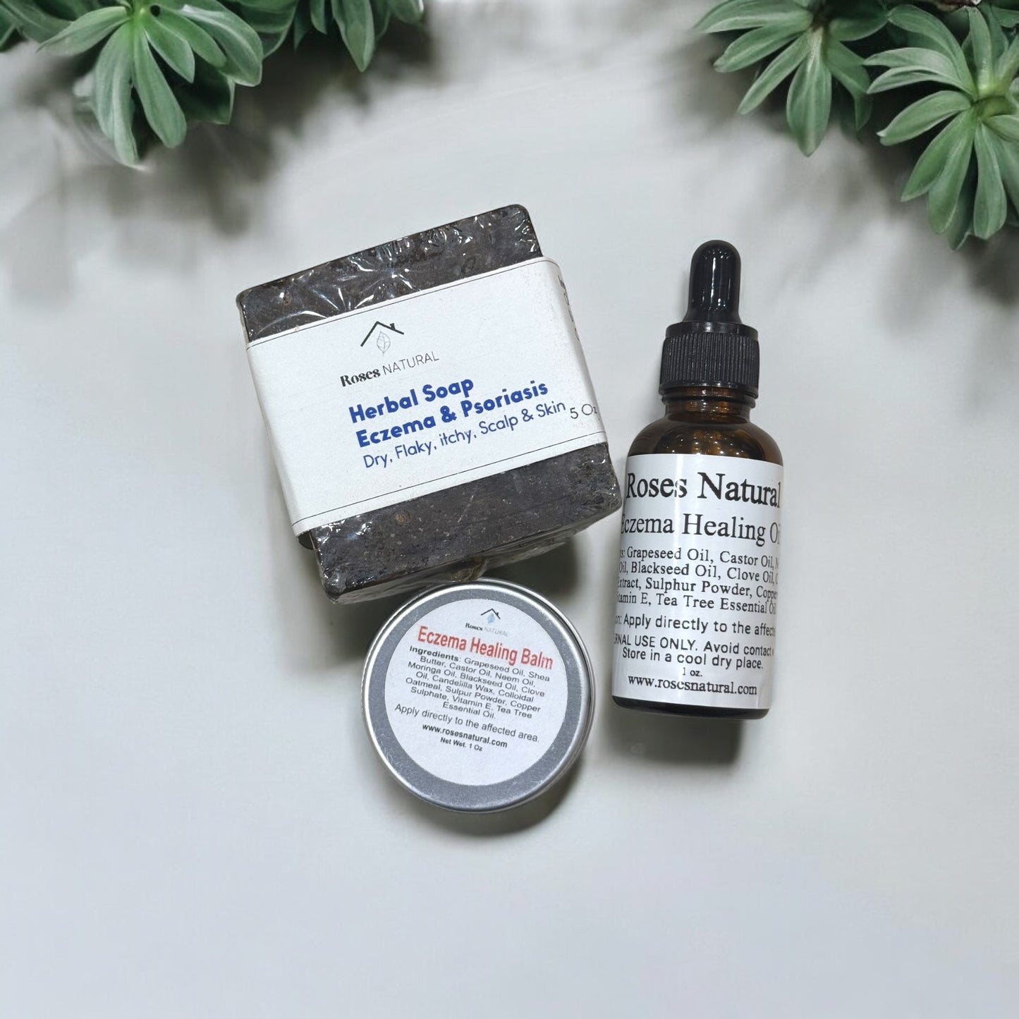 Roses Natural Eczema Relief Bundle