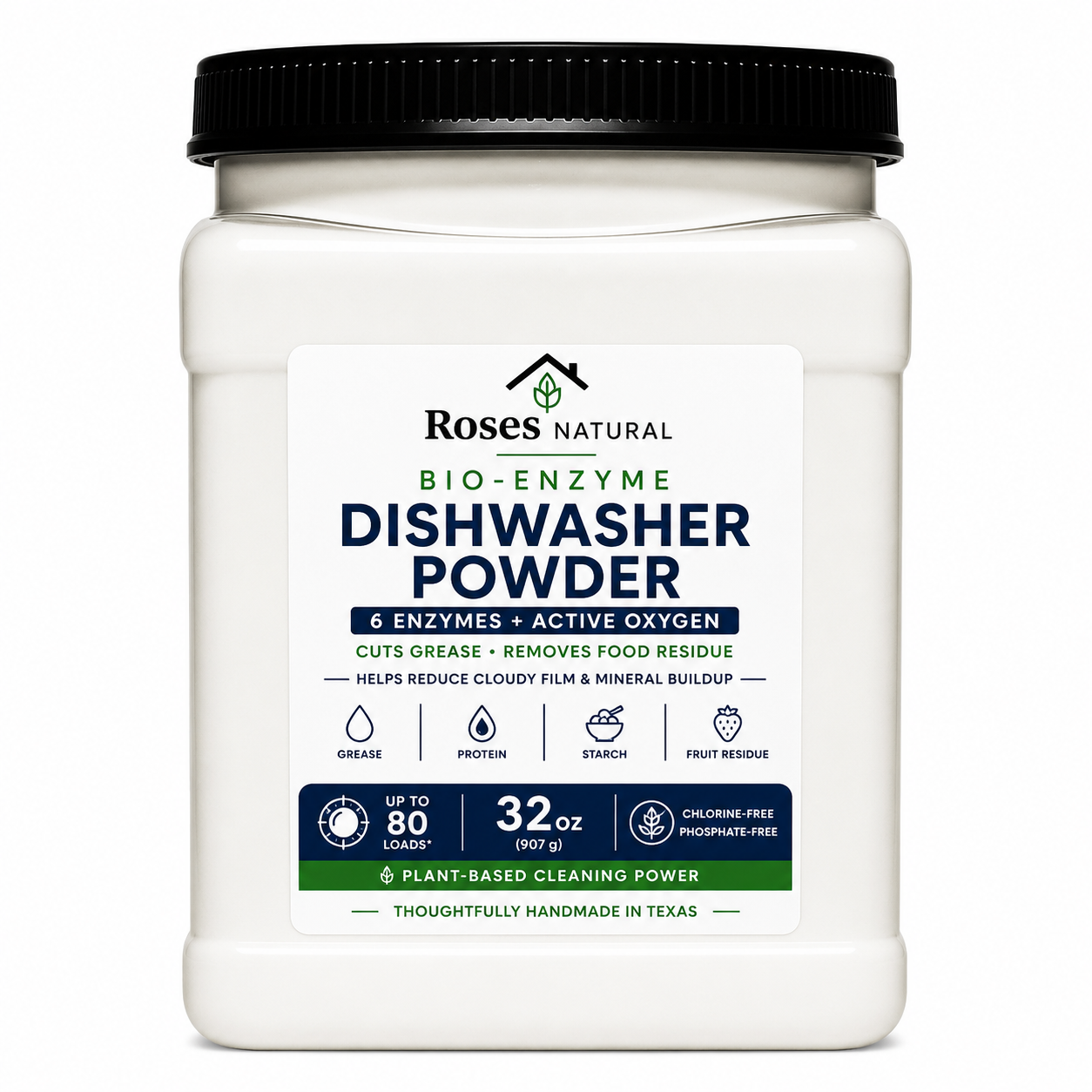 Roses Natural Bio-Enzyme Dishwasher Powder