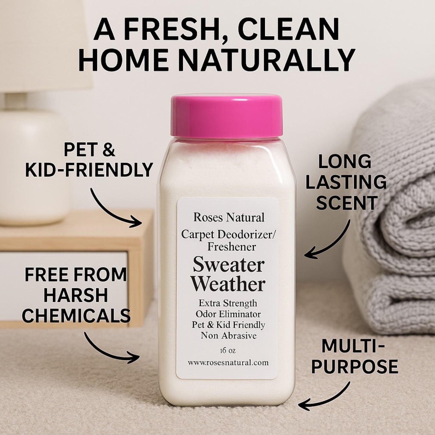 Holiday Carpet Deodorizer/Freshener – Long-Lasting Seasonal Scents