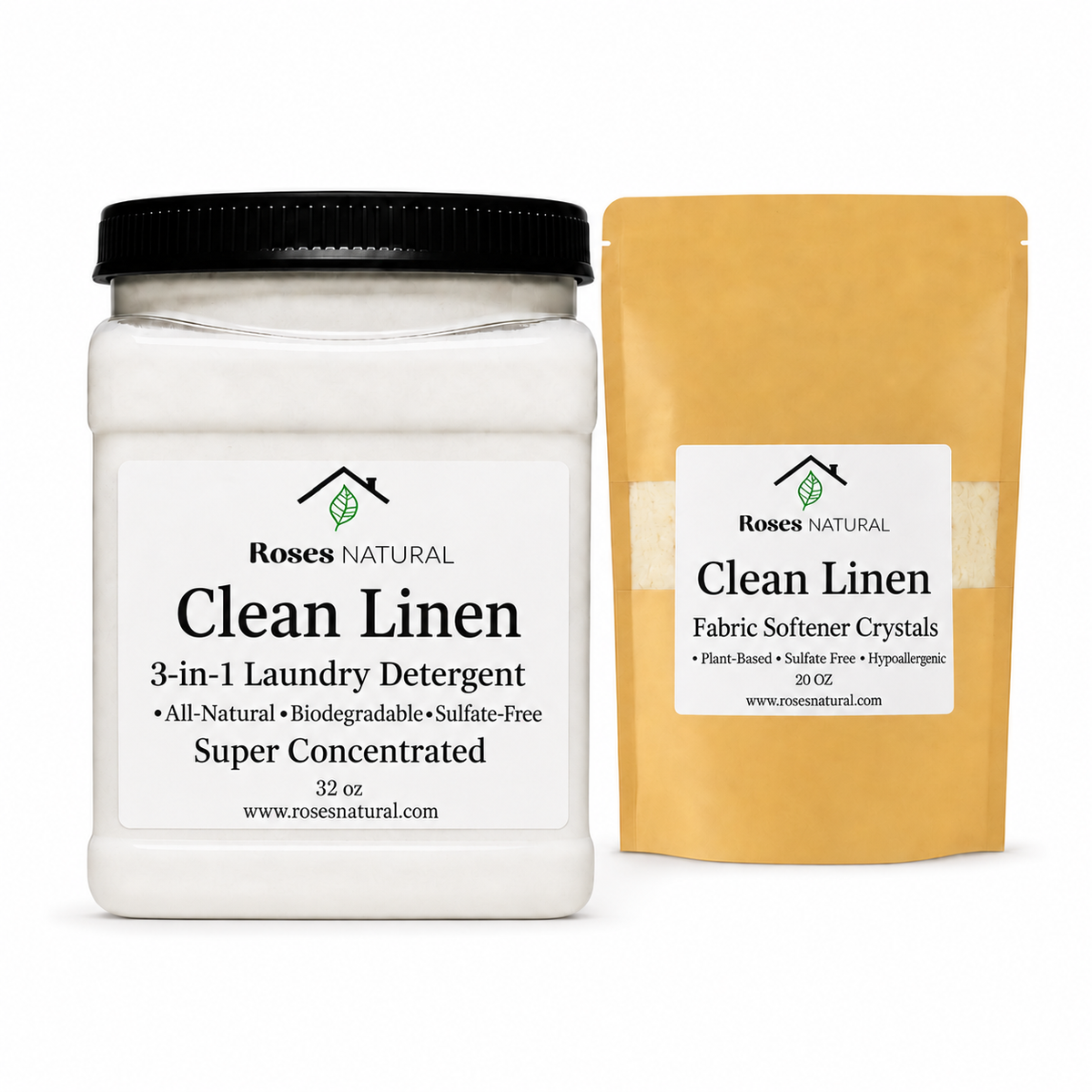 3-in-1 Laundry Soap & Fabric Softener Crystal Bundle
