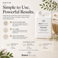 Roses Natural laundry rinse bottle with usage instructions and product details on a light background.