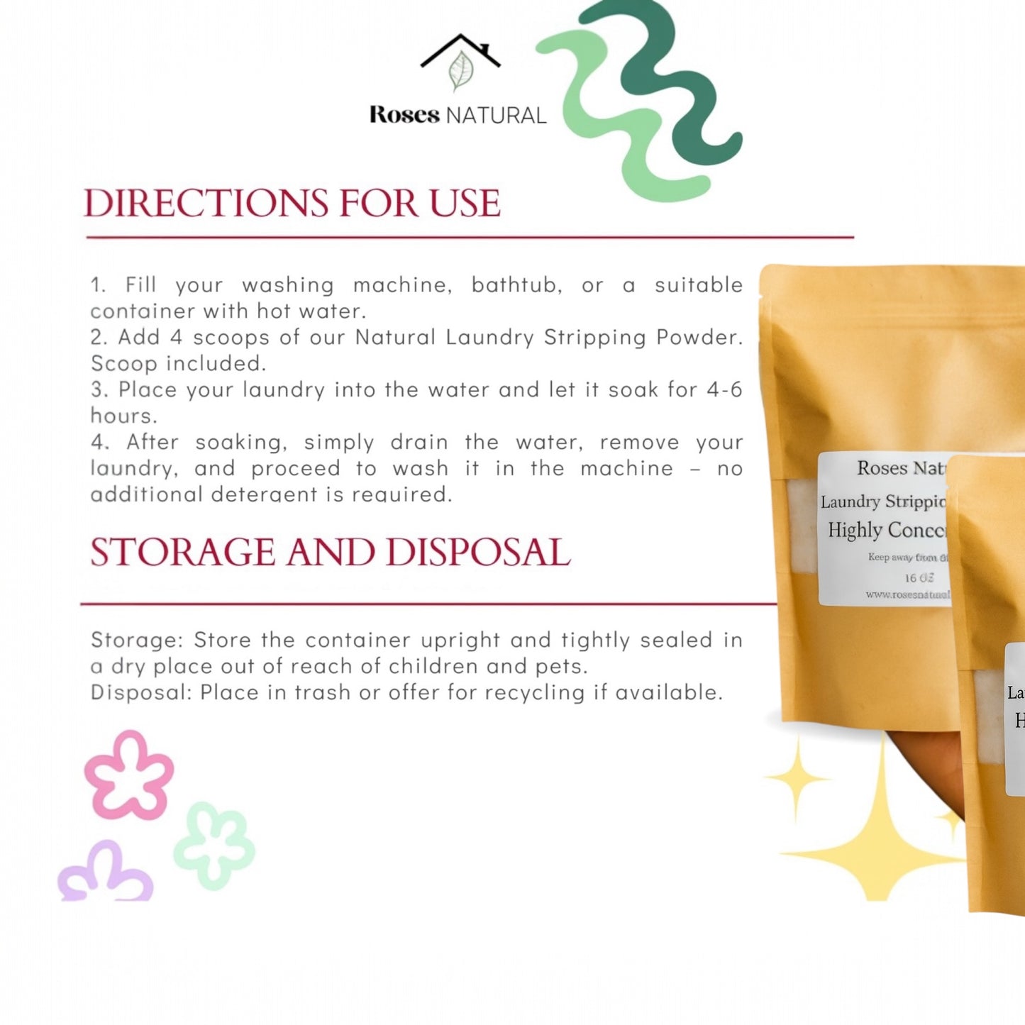 Natural Laundry Stripping Powder