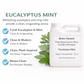 Roses Natural Eucalyptus Mint laundry detergent with product details on a white background