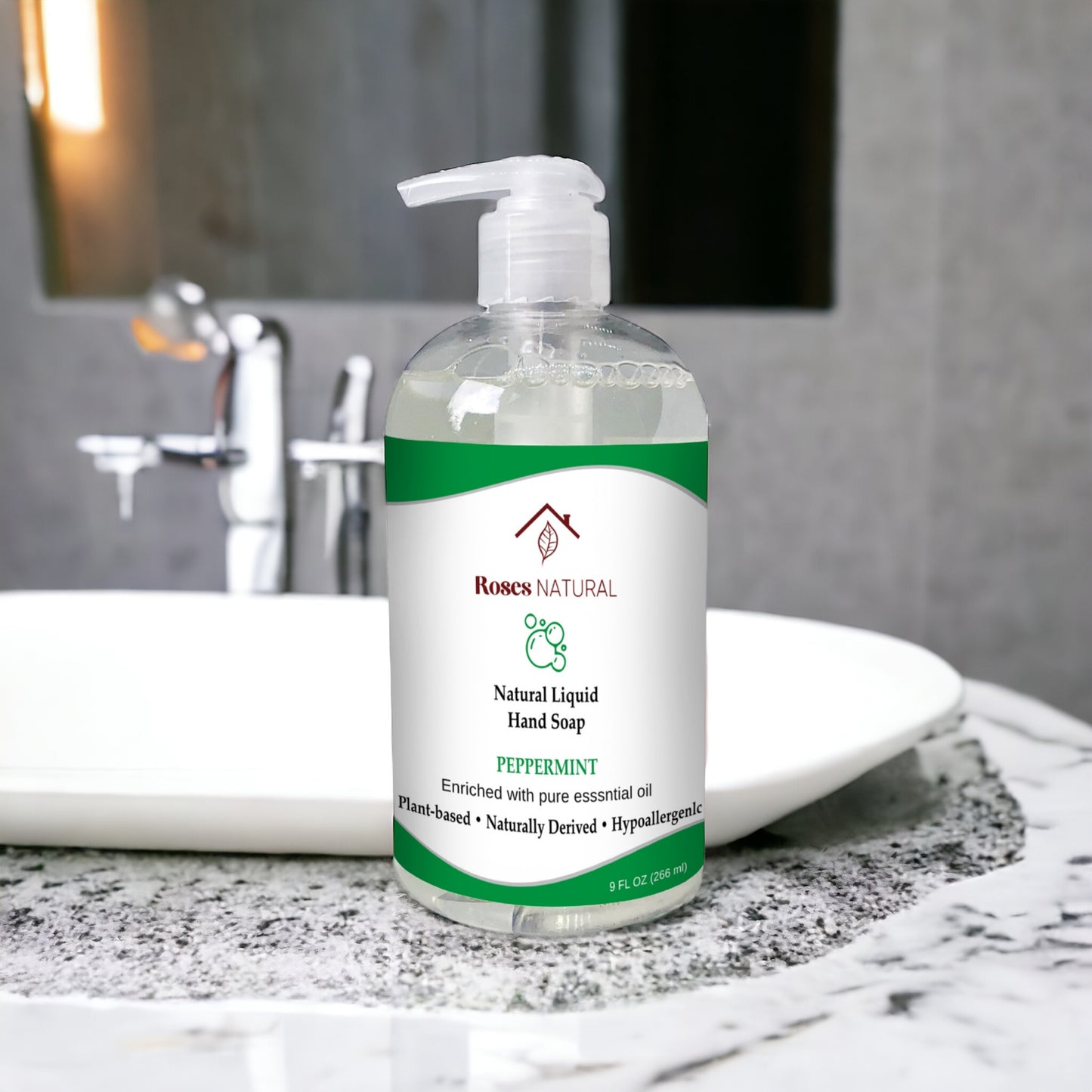 Natural Liquid Hand Soap - Peppermint