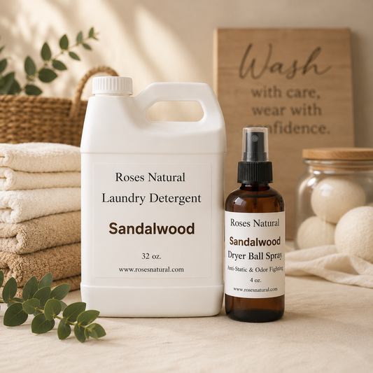 Plant-Based Laundry Detergent Liquid & Dryer Ball Spray Bundle