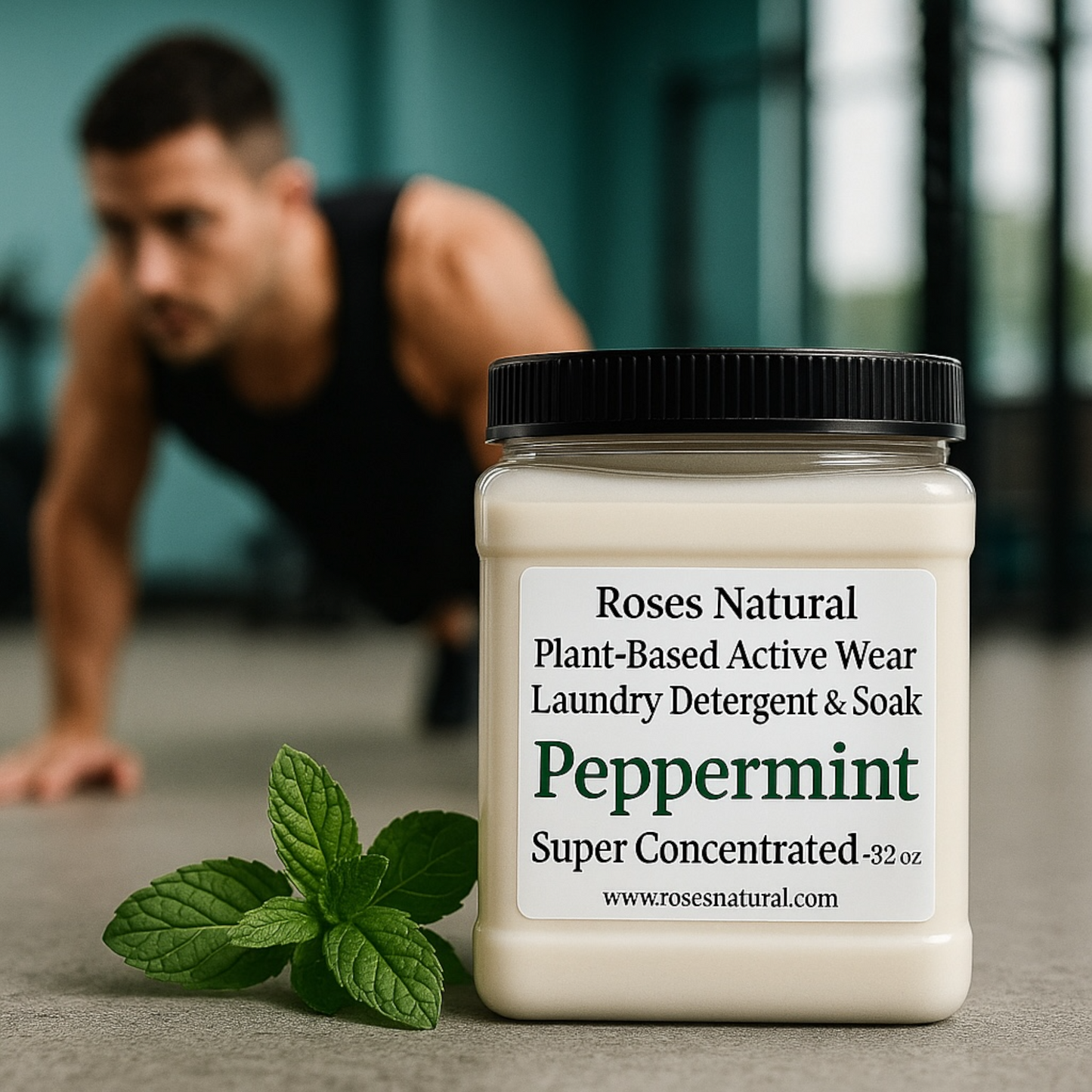 Roses Natural Plant-Based Active Wear Laundry Detergent & Soak