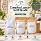 Roses Natural Laundry Bundle — Plant-Based Detergent, Laundry Scent Booster & Oxygen Bleach | 3-Piece Set