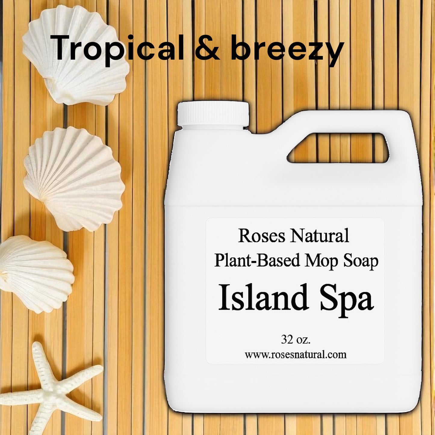 Roses Natural Plant-Based Mop Soap | Non-Toxic Floor Cleaner (32 oz)