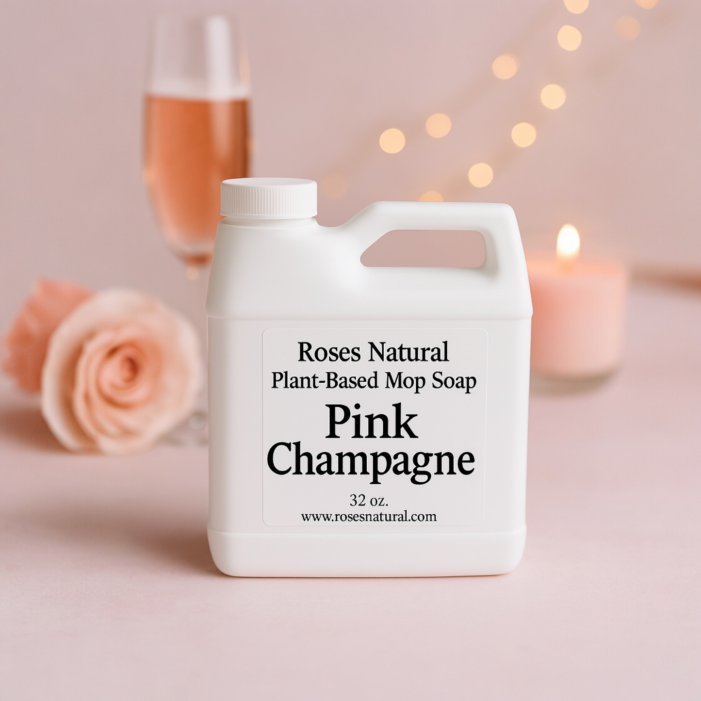 Roses Natural Plant-Based Mop Soap | Non-Toxic Floor Cleaner (32 oz)