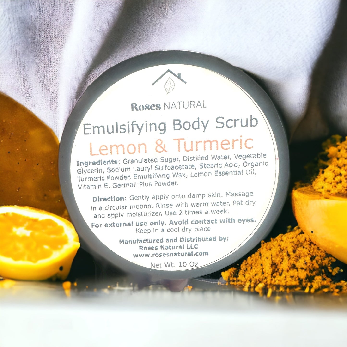 Turmeric + Lemon Emulsifying Body Scrub