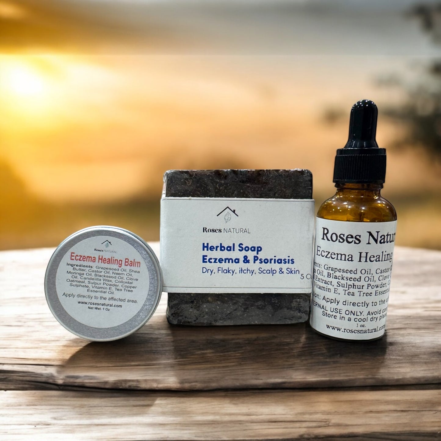 Roses Natural Eczema Relief Bundle