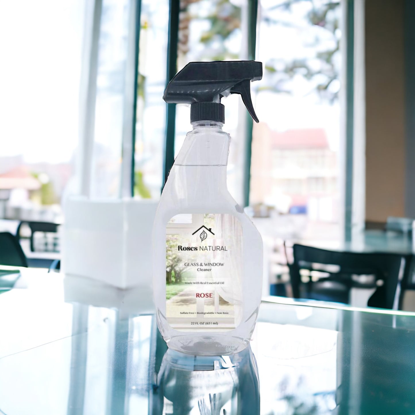 Natural Glass Cleaner - Rose