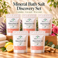 Roses Natural Mineral Bath Salt Discovery Set | 3, 5 or 9 Varieties