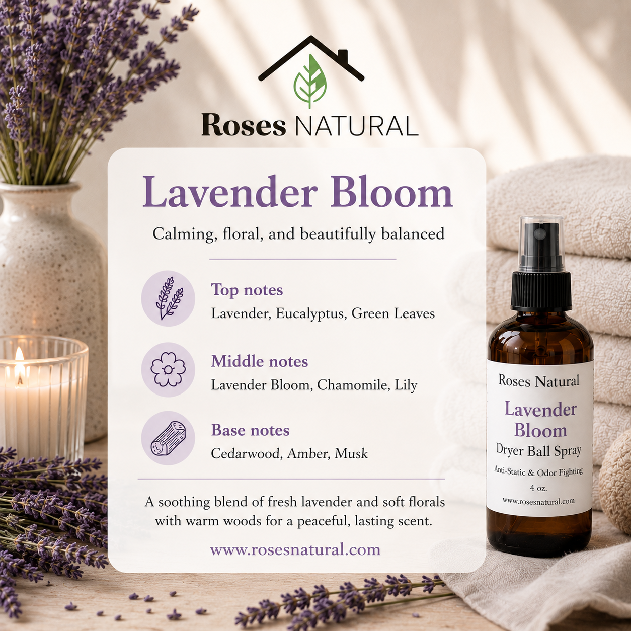 Plant-Based Laundry Detergent Liquid & Dryer Ball Spray Bundle