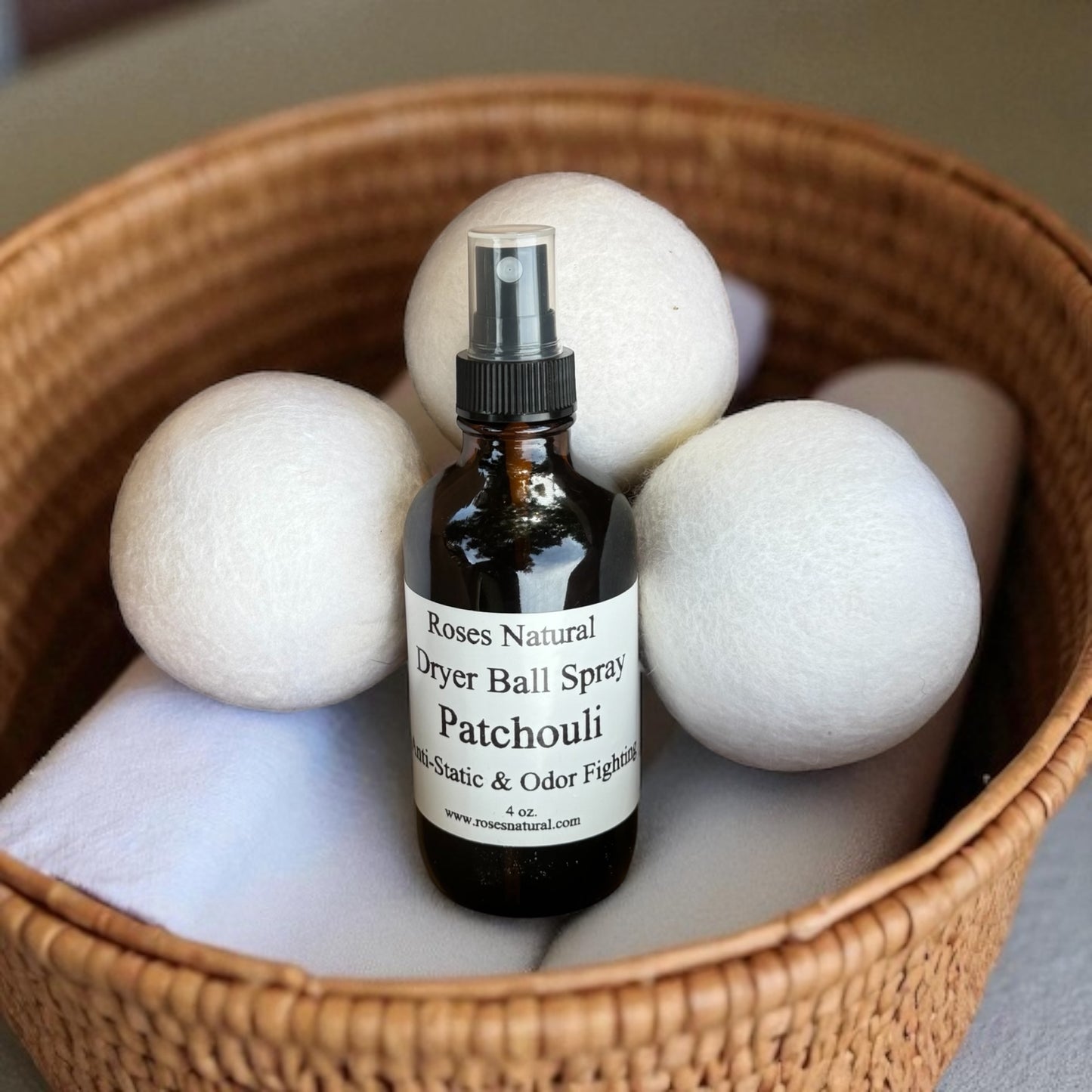 Natural Dryer Ball Spray – Scented with Pure Essential Oils