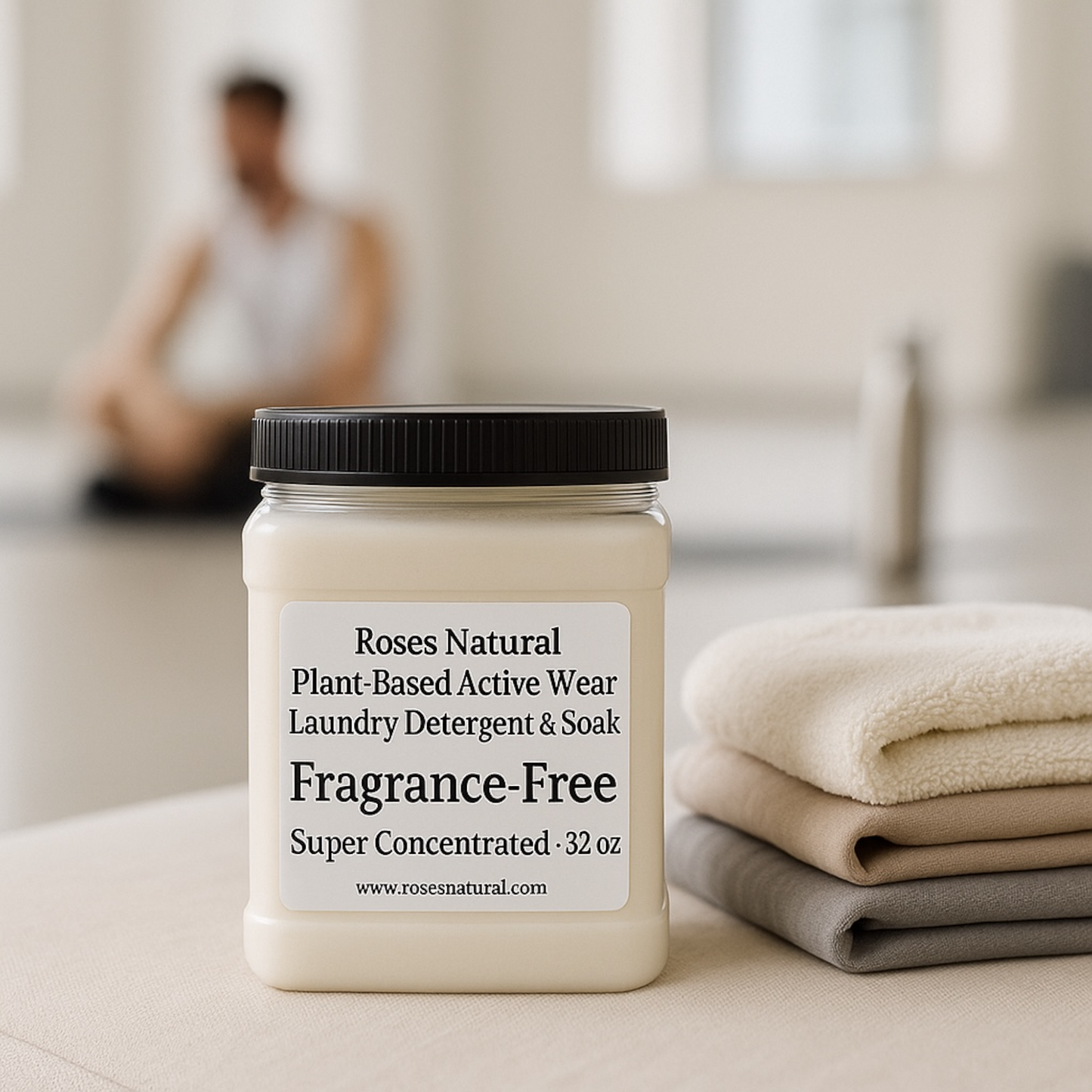 Roses Natural Plant-Based Active Wear Laundry Detergent & Soak