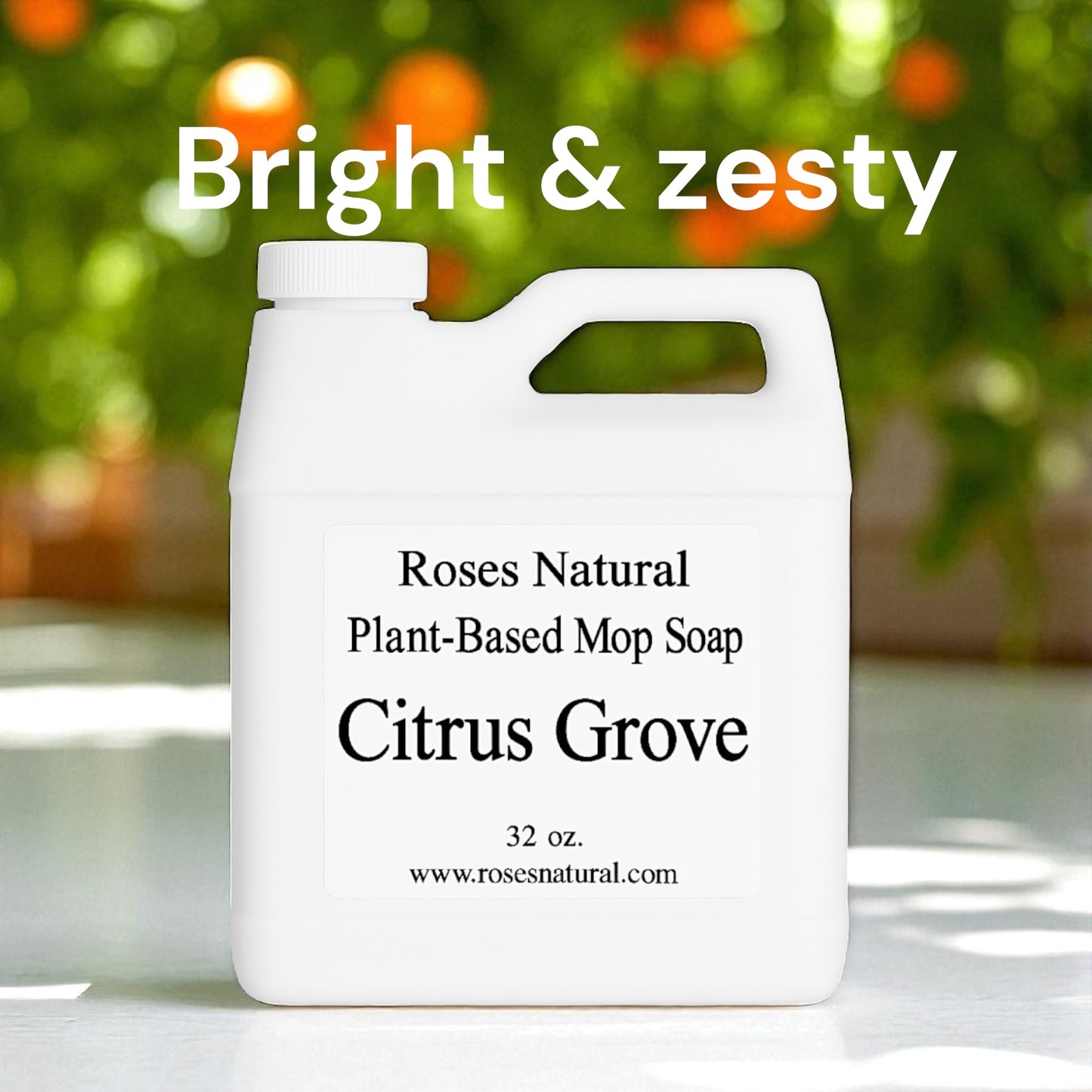 Roses Natural Plant-Based Mop Soap | Non-Toxic Floor Cleaner (32 oz)