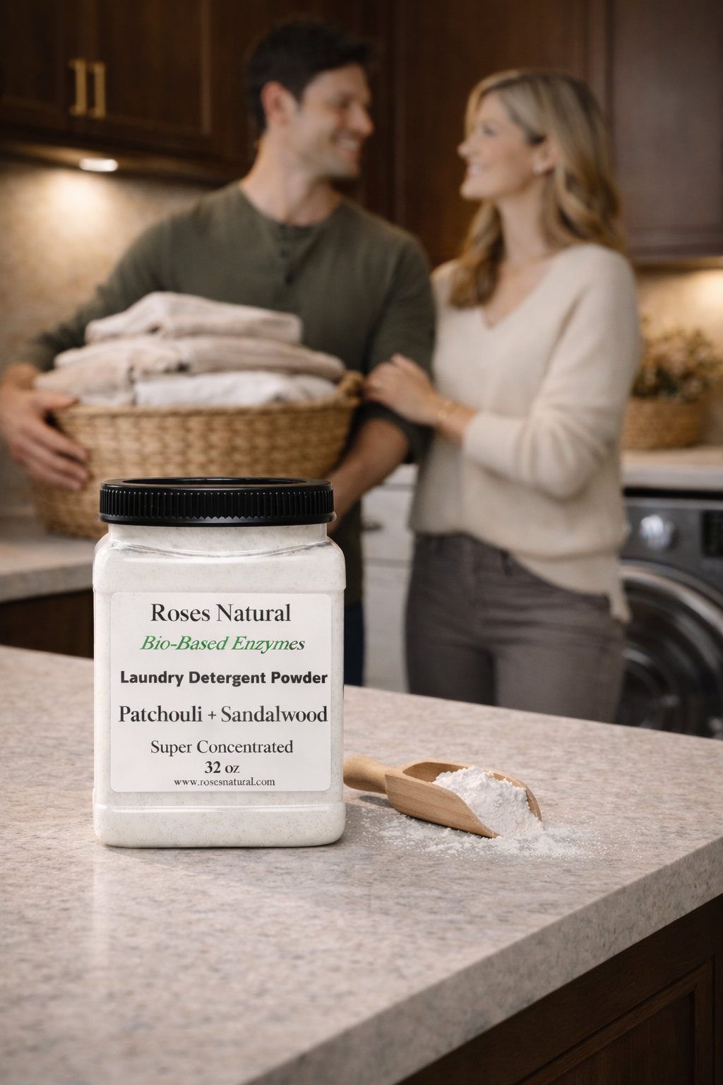 Roses Natural Bio-Based Enzymes Laundry Detergent (Powder)