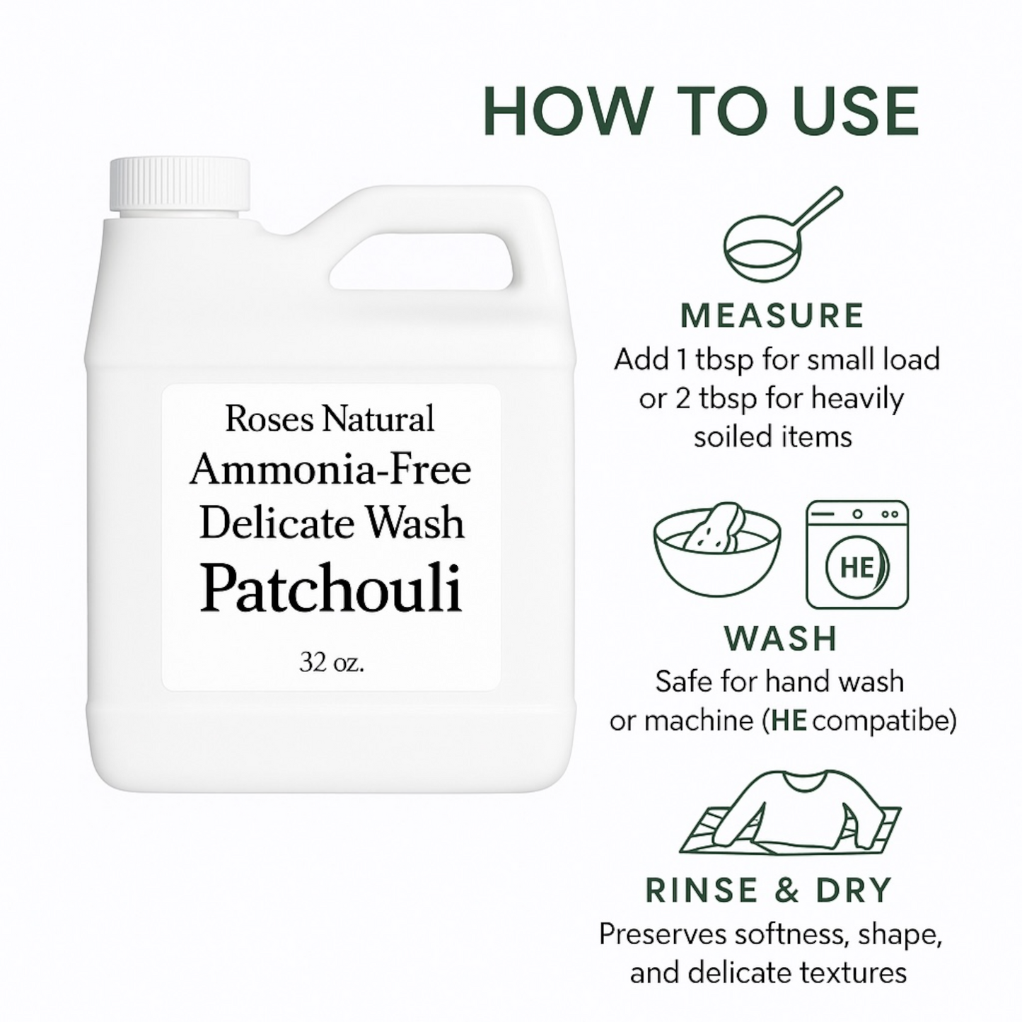 Ammonia-Free Delicate Wash – Patchouli